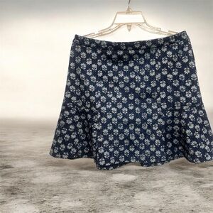 MICHAEL Michael Kors Navy Floral A-Line Skirt